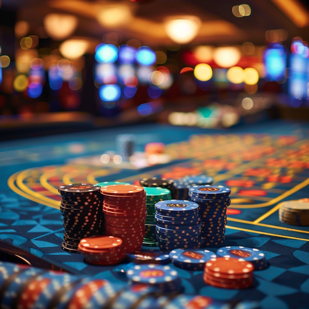 Night-time casino guide reading with responsible gaming focus on 56666 det